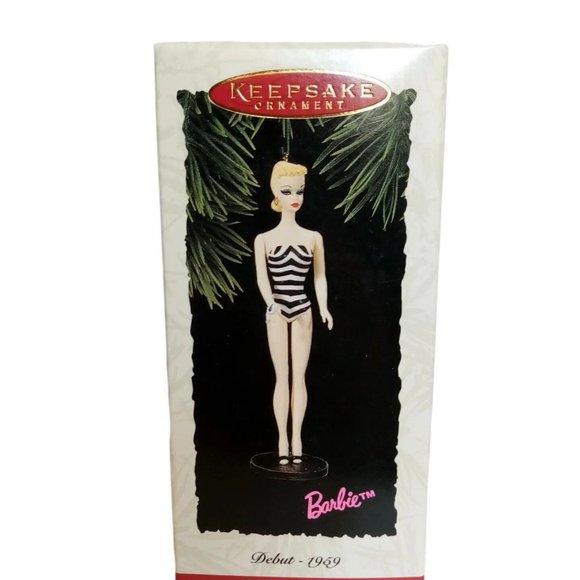 Hallmark BARBIE DEBUT 1959 Ornament vintage 1994 Collector Series New in Box - Picture 1 of 9